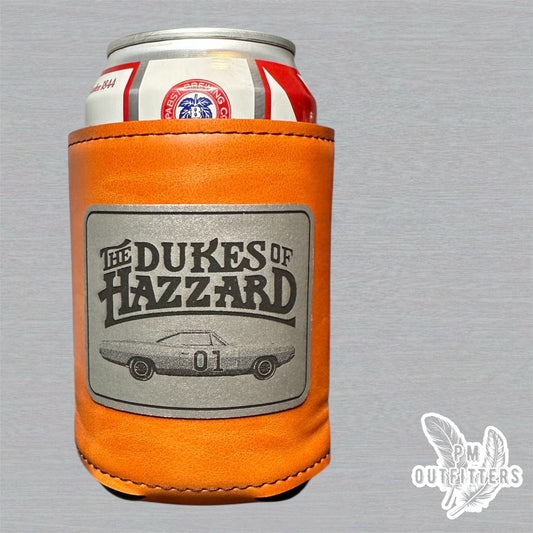 PM Outfitters Custom Laser Engraved The Dukes of Hazzard Premium Leatherette Can Koozie