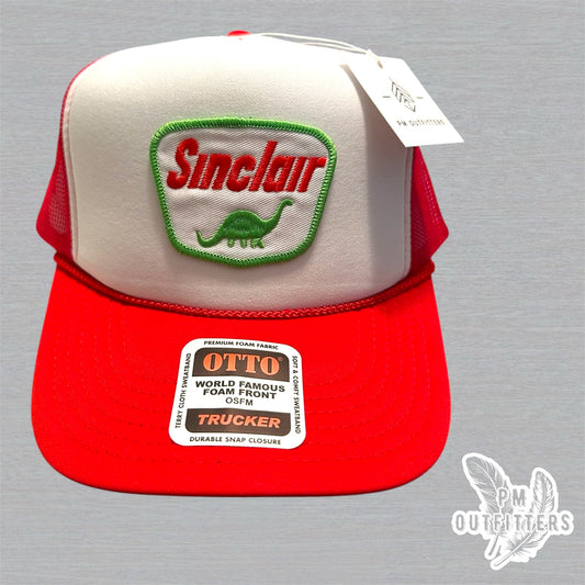 Vintage Sinclair Oil Foam Front Rope Trucker Hat