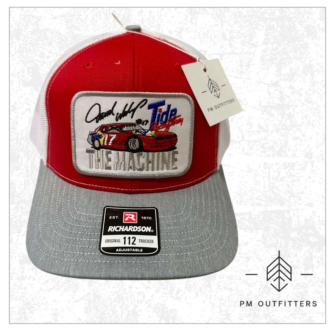 Vintage Darrell Waltrip The Machine Tide Racing NASCAR Trucker Hat