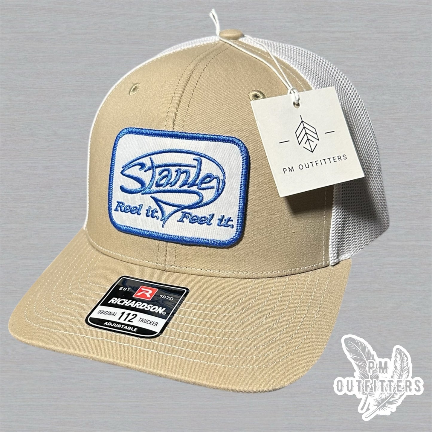 Stanley Reel It Feel It Retro Patch Khaki White Richardson 112 Trucker Snapback