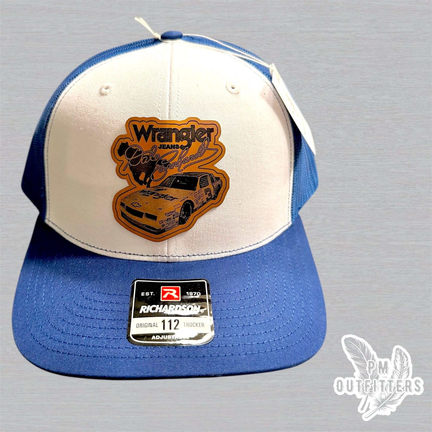 Dale Earnhardt Wrangler NASCAR Custom Design Richardson 112 Trucker Hat