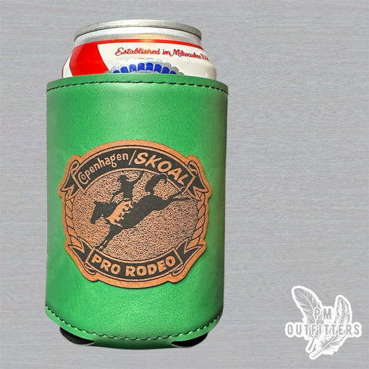 PM Outfitters Custom Laser Engraved Copenhagen/Skoal Pro Rodeo Premium Leatherette Can Koozie