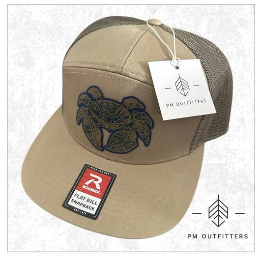 PM Outfitters Custom Blue Crab 7-Panel Trucker Hat