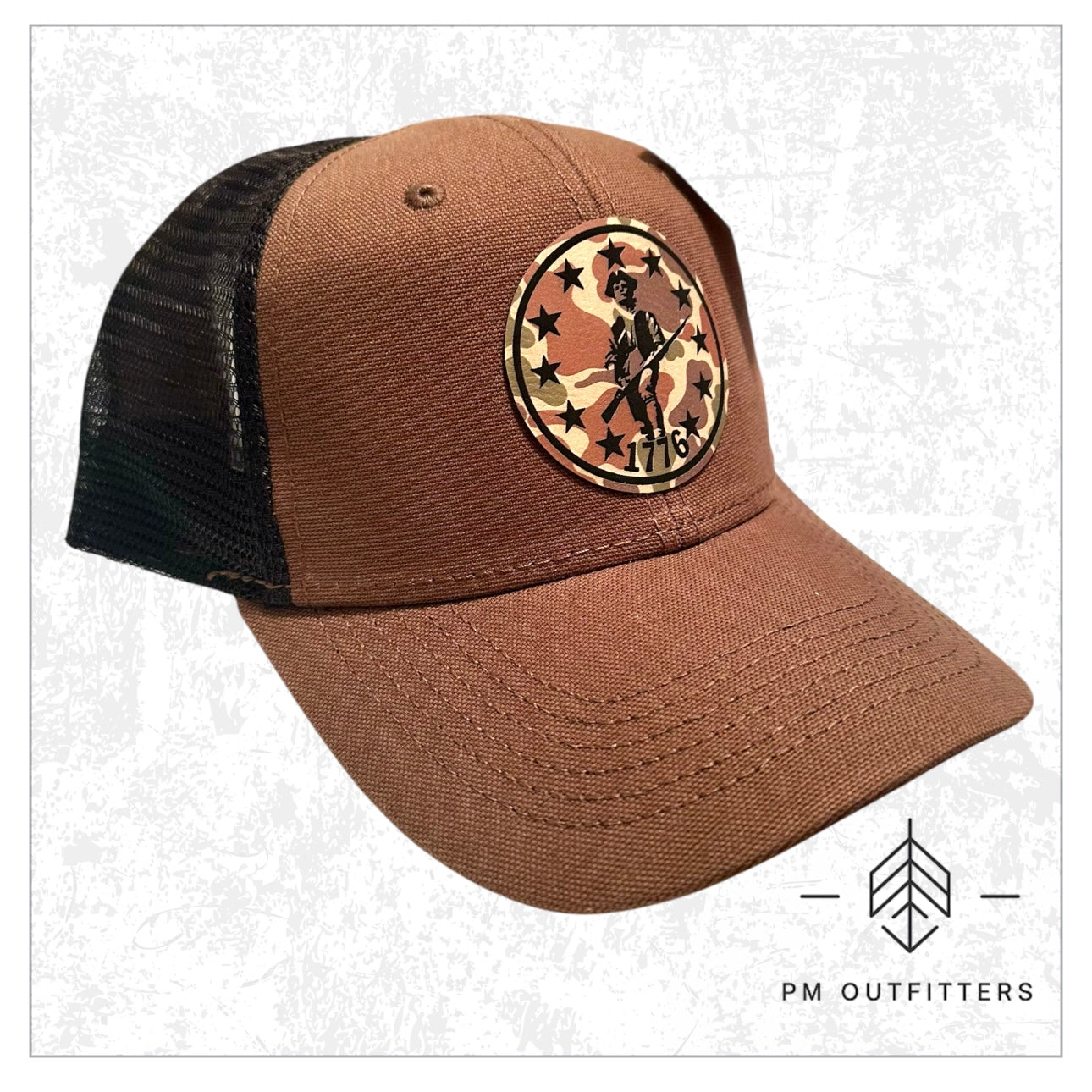 1776 Custom Design Duck Camo Patch Trucker