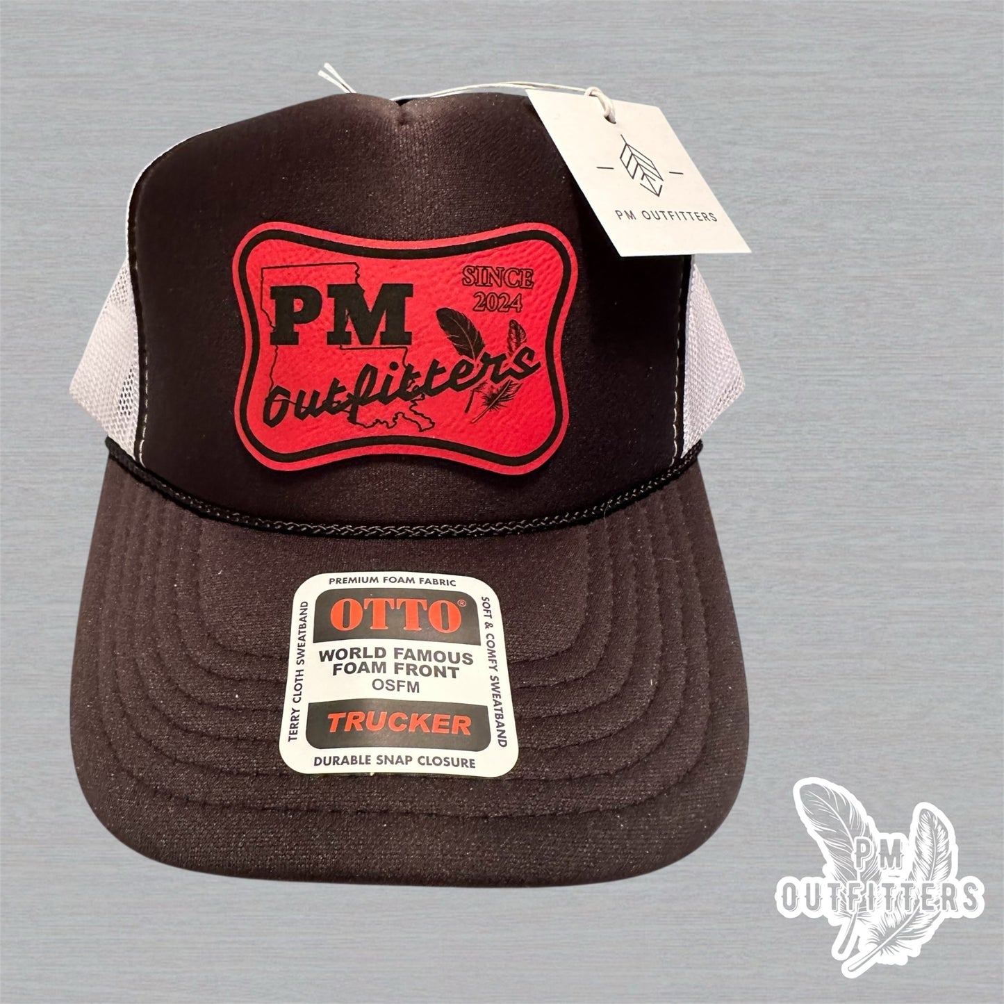 PM Outfitters UL Lafayette Logo Design Foam Front Rope Trucker Hat
