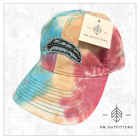 Signature Feather Tie Dye Cap