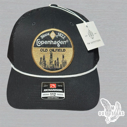 Vintage Copenhagen Old Oilfield Patch Richardson 112 Rope Trucker Hat