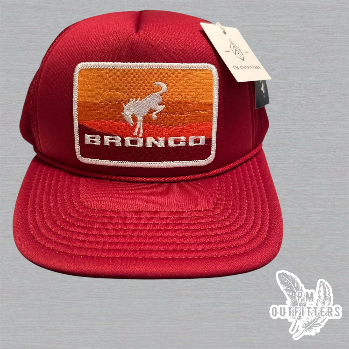 Vintage Ford Bronco Foam Front Rope Trucker Hat
