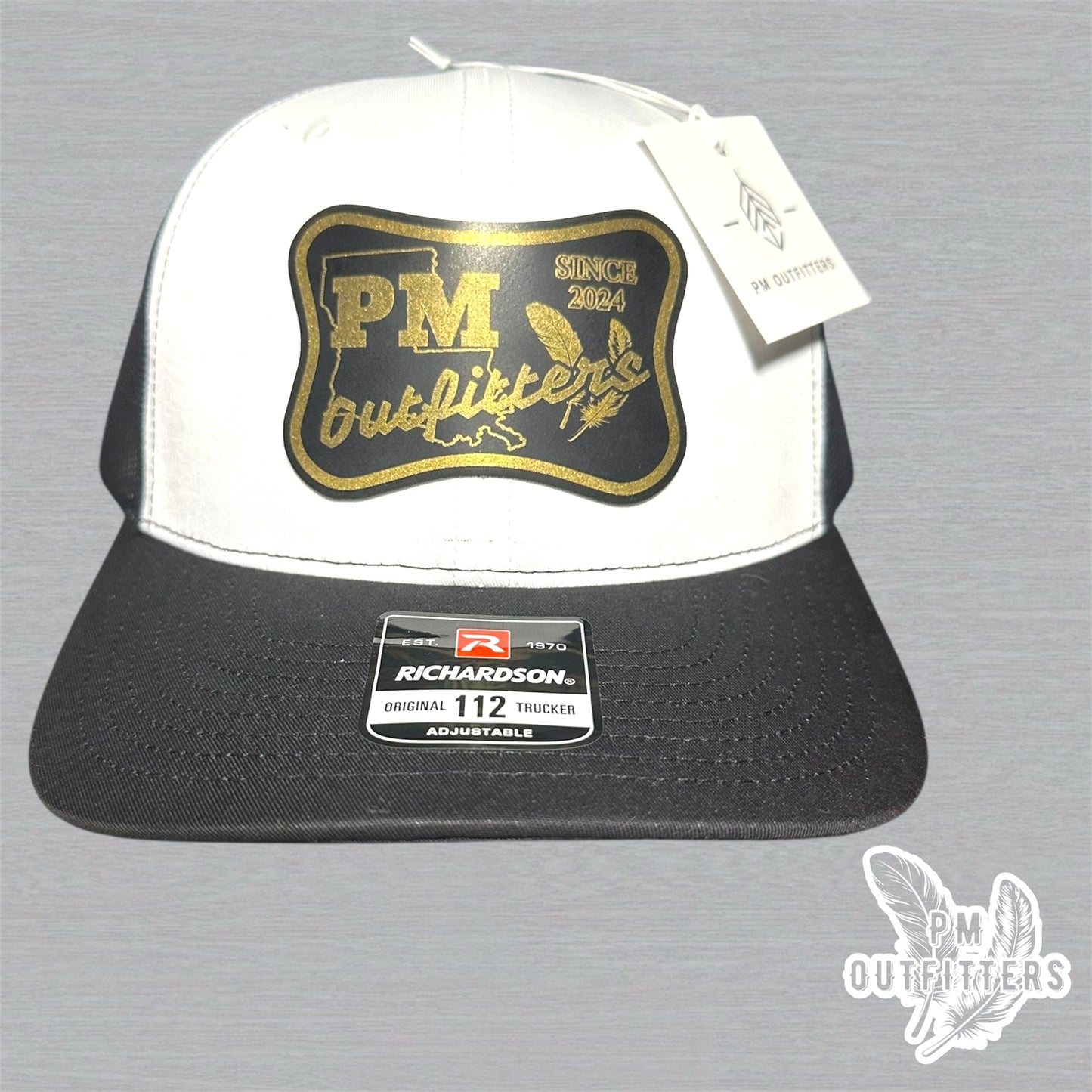 PM Outfitters Custom Design Saints Theme Logo Trucker Hat