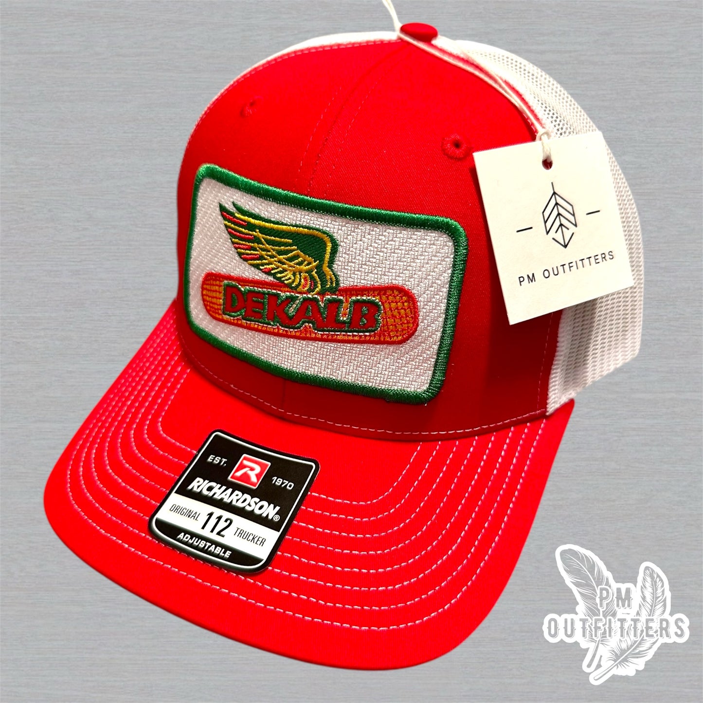 Retro DeKalb Patch Vintage Farm Seed Richardson 112 Trucker Hat