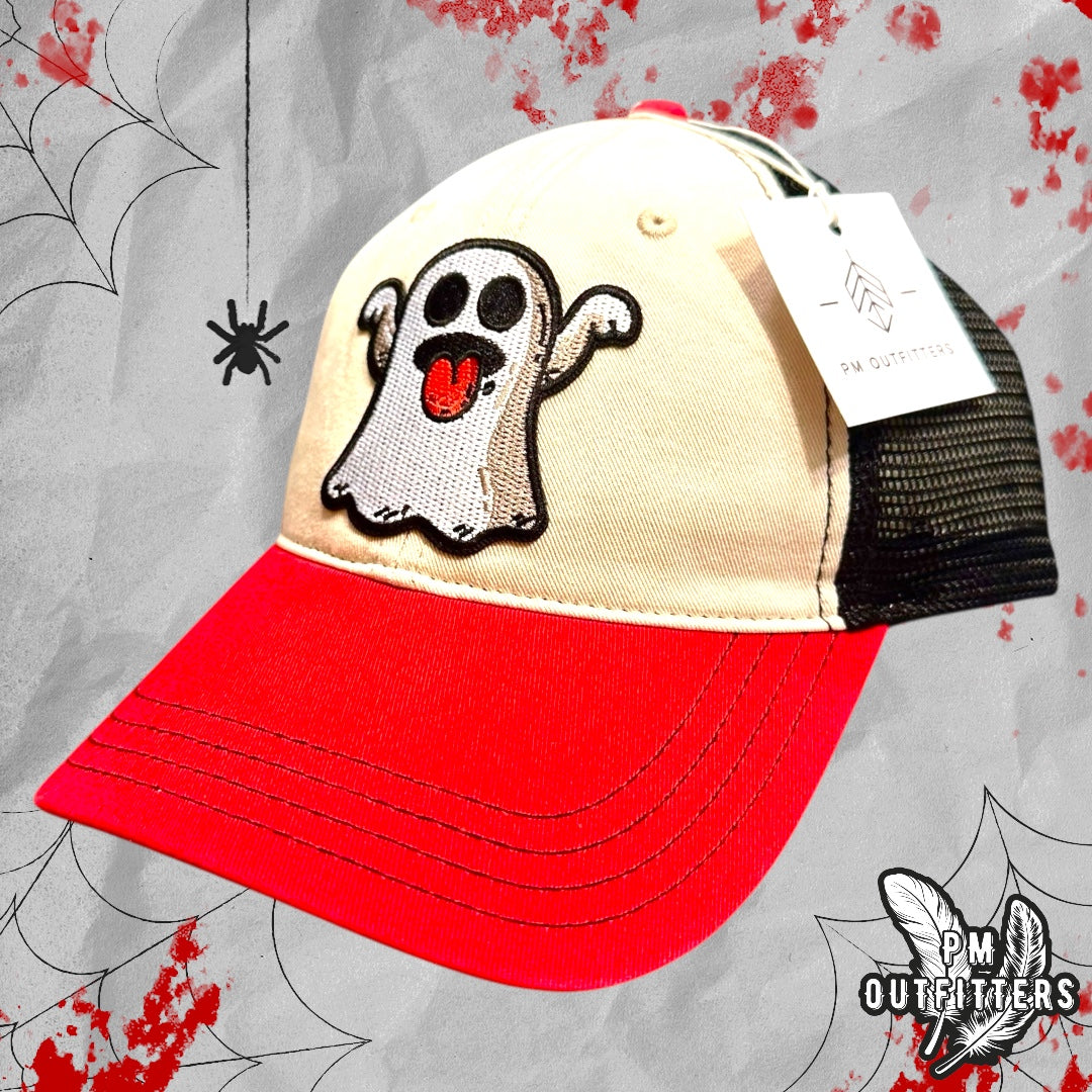 Ghost Emoji Richardson 111 Retro Garment Washed Trucker Hat