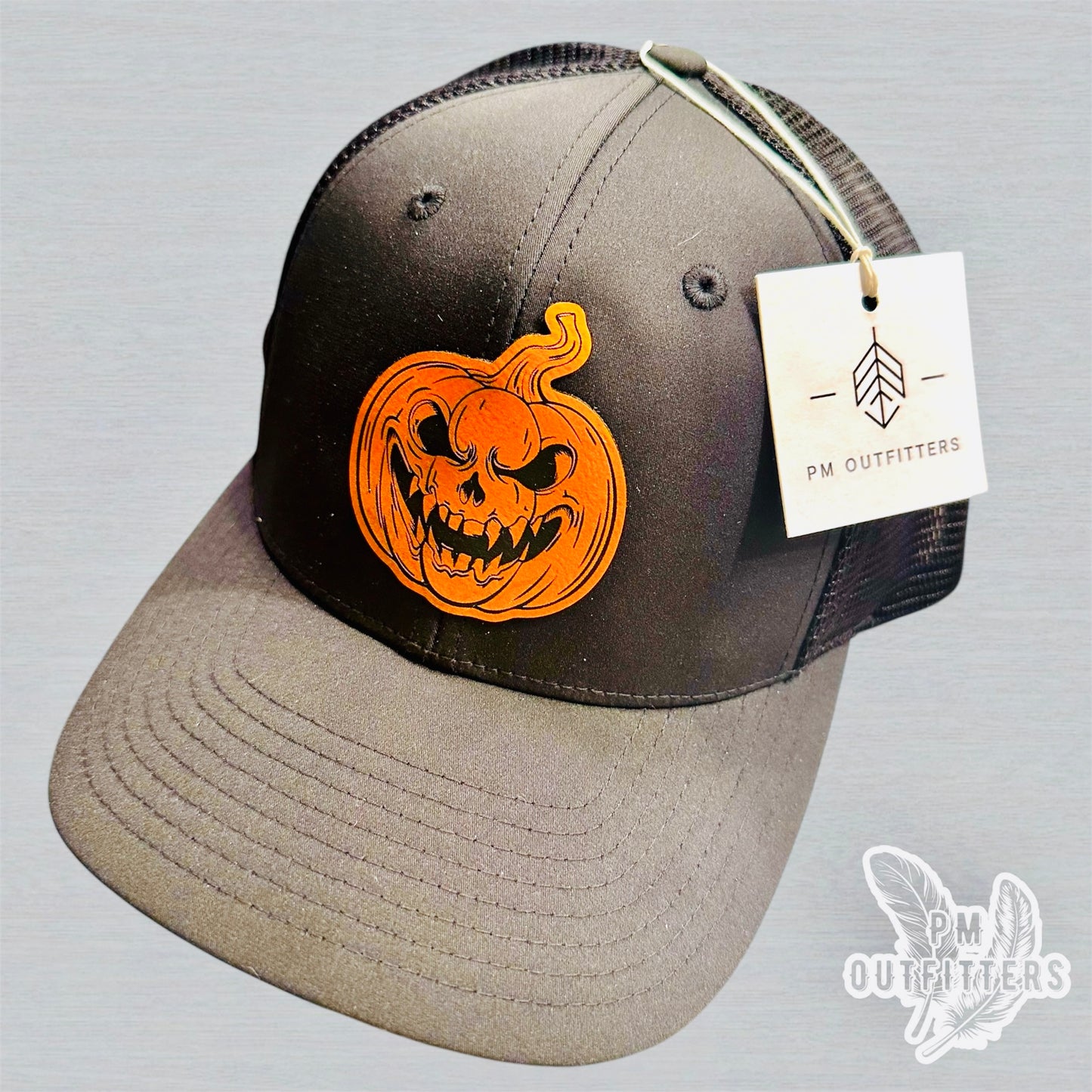 Custom Design Evil Pumpkin Richardson 174 Performance Trucker