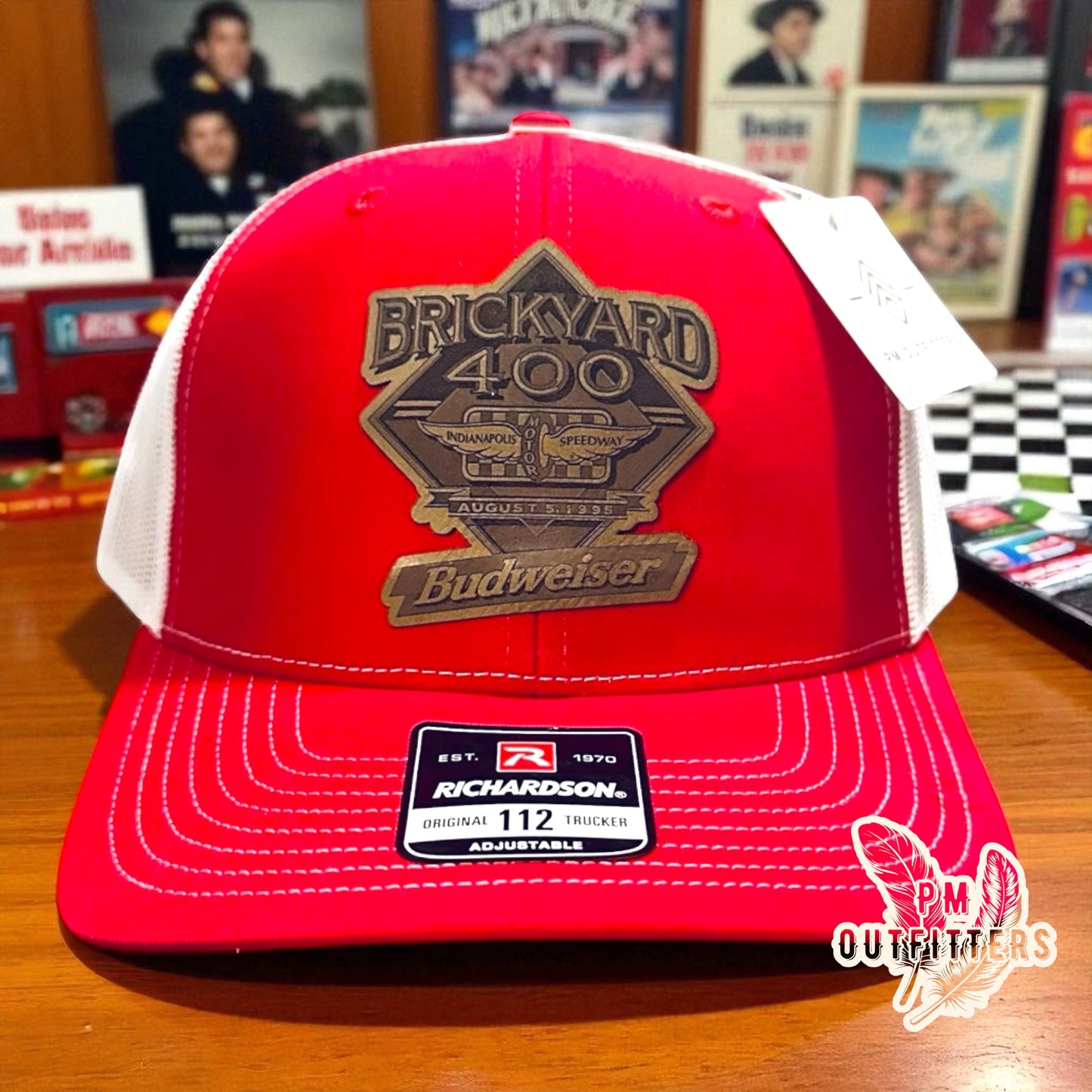 Vintage 1995 Brickyard 400 Dale Earnhardt NASCAR Custom Design Trucker Hat