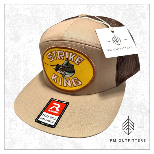 Strike King Lures Vintage Logo 7-Panel Flatbill Trucker
