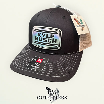 Kyle Busch Memorial Hat - In Memory of Rowdy (1985-2026) | Richardson 112 Black White Tribute