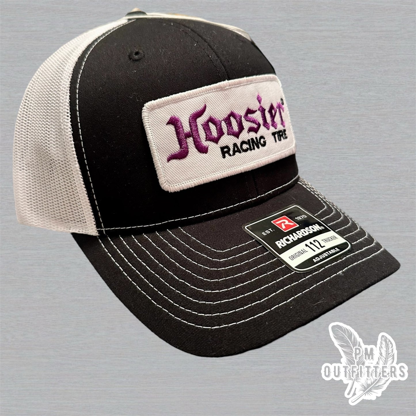 Retro Hoosier Racing Tires Patch Richardson 112 Trucker Hat