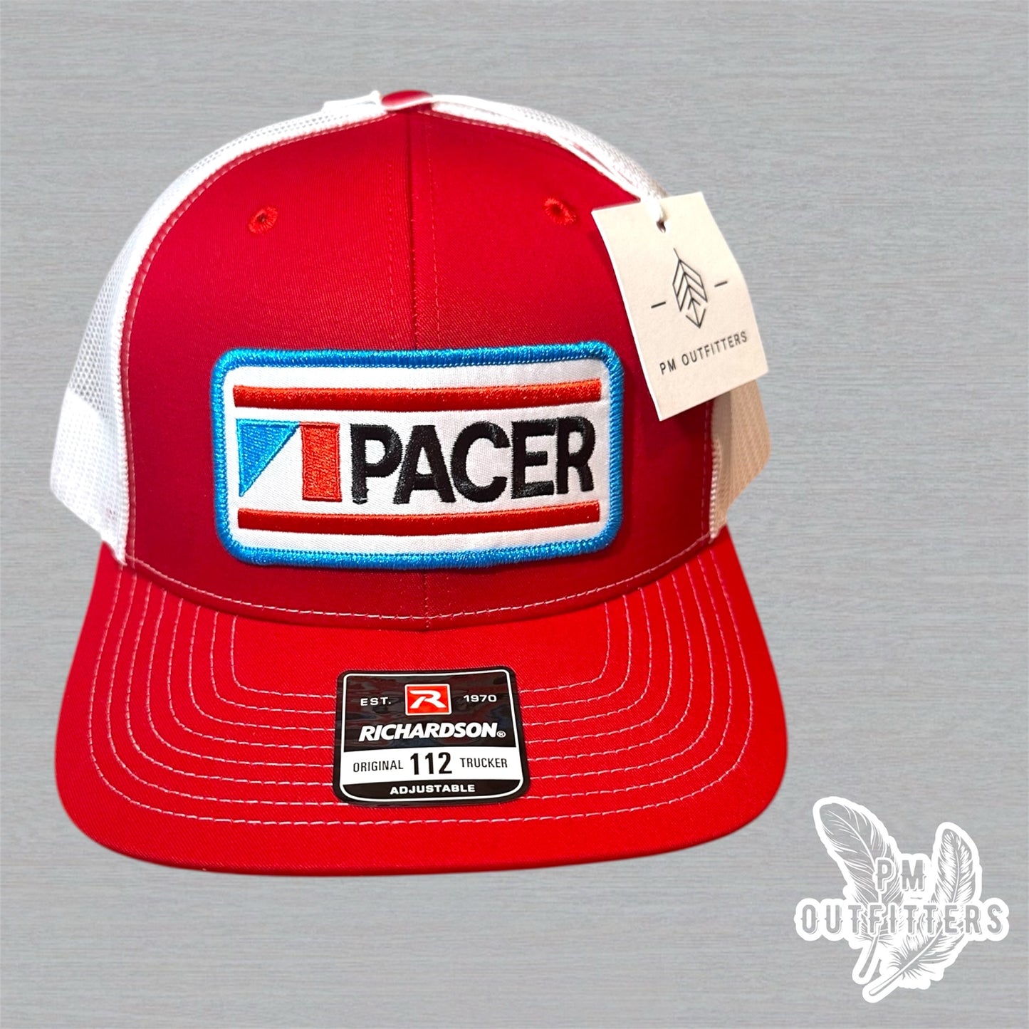 Retro AMC Pacer Trucker Hat - Red & White Richardson 112
