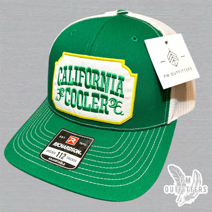 California Cooler Trucker Hat - Green & White Richardson 112