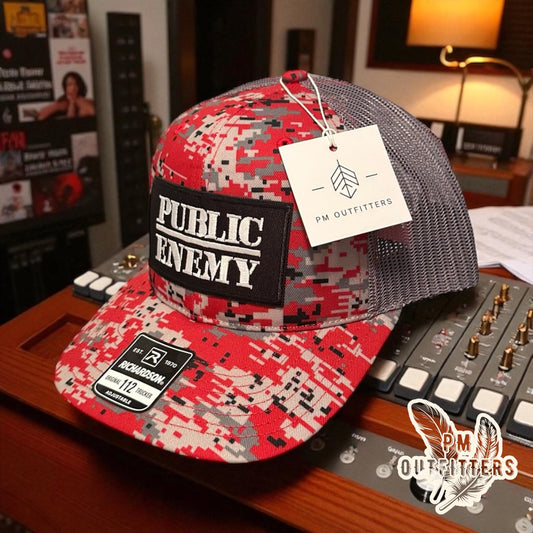Public Enemy Retro Hip Hop Digital Camo Snapback