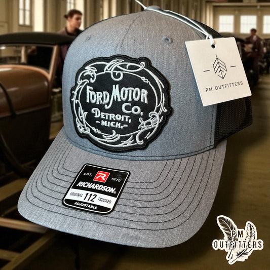 Retro Ford Motor Co Vintage Logo 5 Panel Trucker Hat