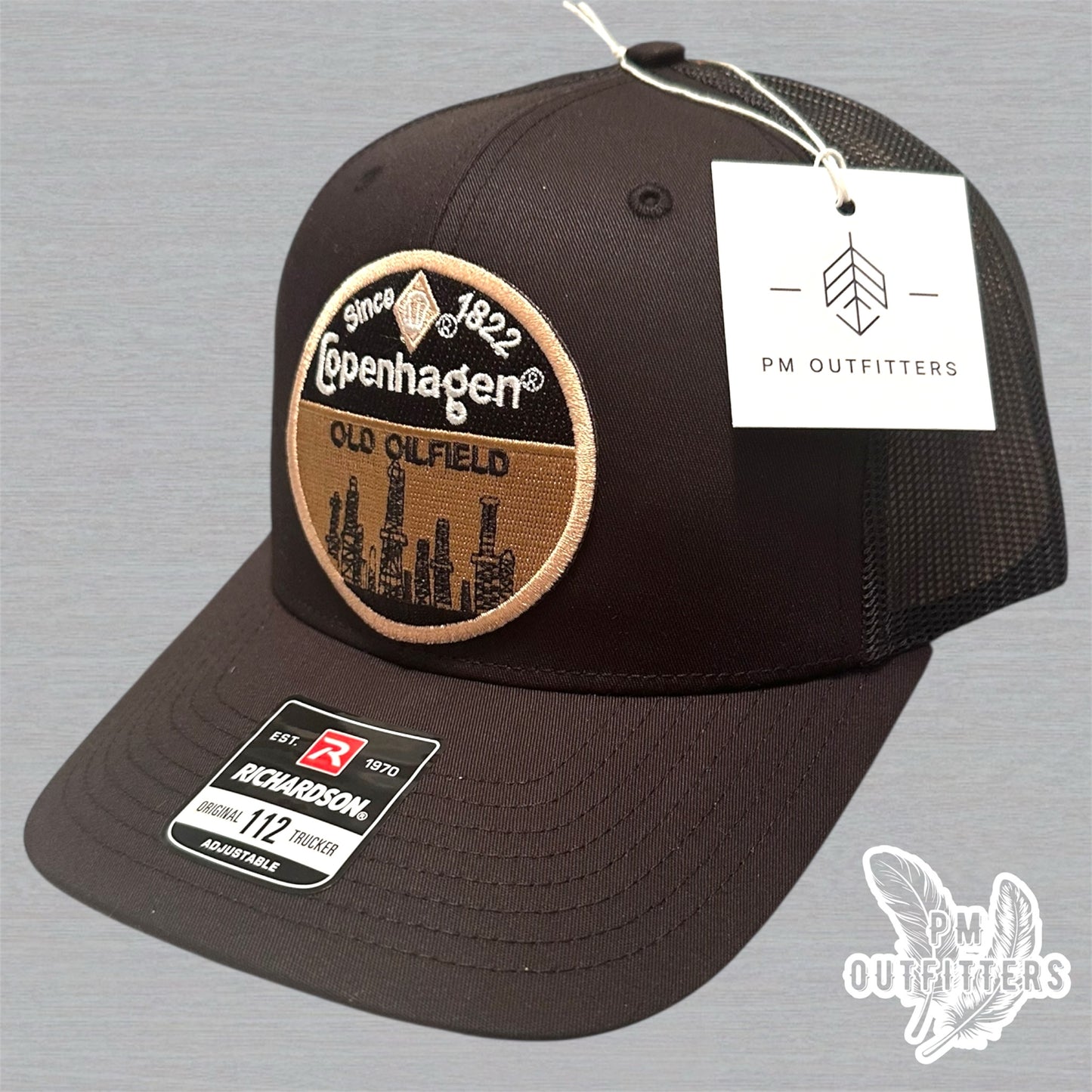 Vintage Copenhagen Old Oilfield Patch Richardson 112 Trucker Hat
