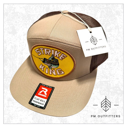 Strike King Lures Vintage Logo 7-Panel Flatbill Trucker
