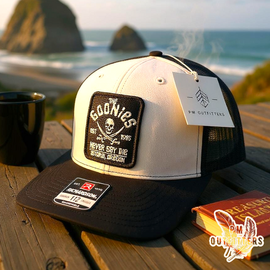 The Goonies Never Say Die Retro Patch Trucker Hat