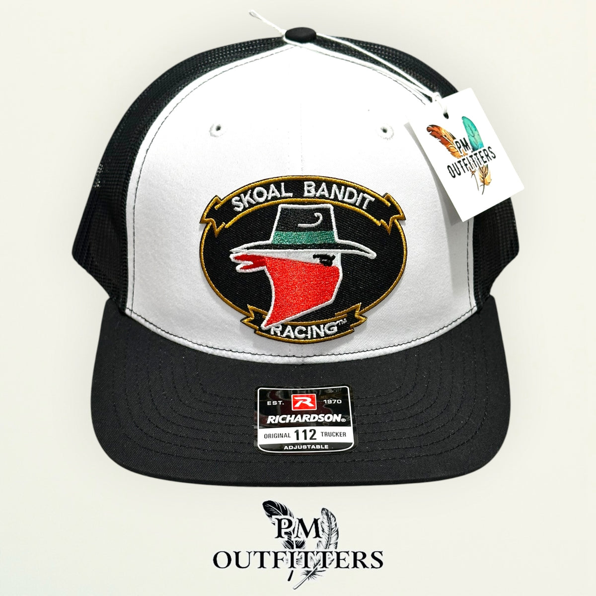 Skoal Bandit Racing trucker hat black mesh back Richardson 112