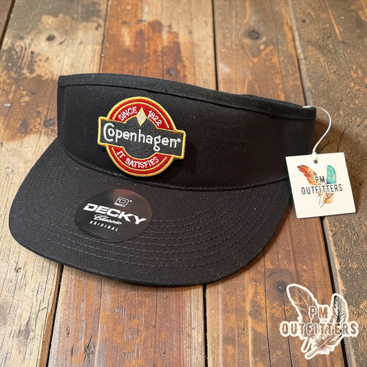 Copenhagen Visor – PM Outfitters Retro Patch | Decky 3015 Black Vintage