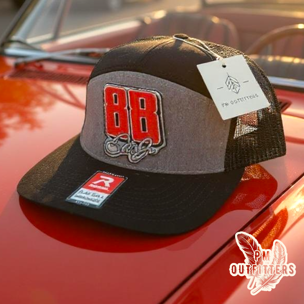 #88 Dale Earnhardt Jr NASCAR Patch 7-Panel Trucker Hat