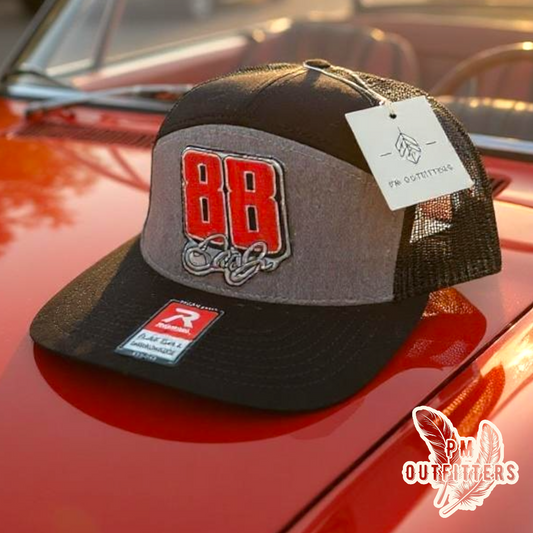 #88 Dale Earnhardt Jr NASCAR Patch 7-Panel Trucker Hat
