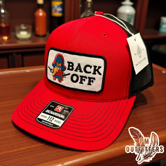 Yosemite Sam “Back Off” Trucker Hat - Red & Black Richardson 112