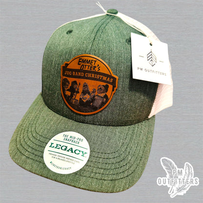 Custom Emmet Otter’s Jugband Christmas  Patch Hat – Green & White Legacy Mid-Pro Snapback | PM Outfitters
