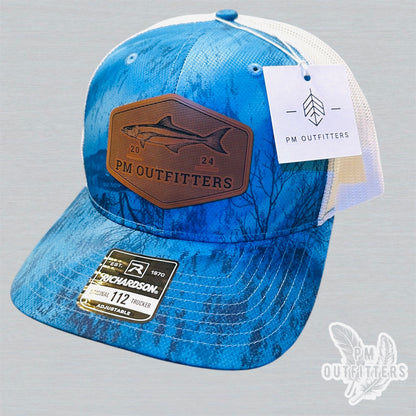PM Outfitters Custom Logo Cobia Patch | Realtree Fishing Richardson 112 Trucker Hat