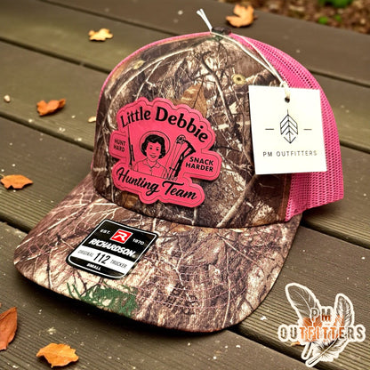 Little Debbie Hunting Team Custom Design Richardson 112 Camo Trucker Hat