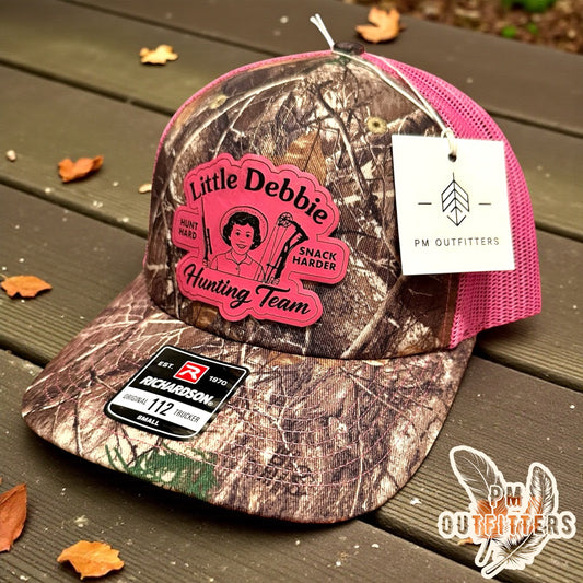 Little Debbie Hunting Team Custom Design Richardson 112 Camo Trucker Hat