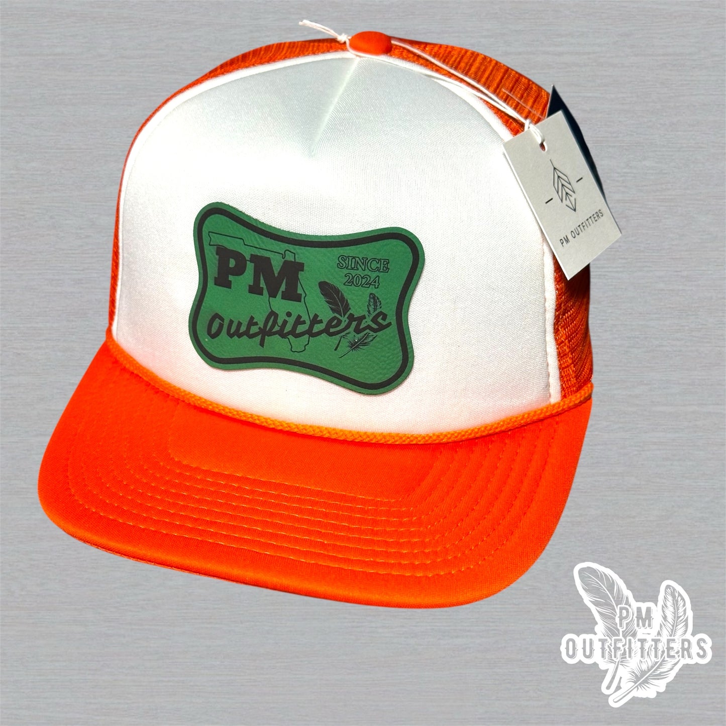 PM Outfitters Miami Logo Design Foam Rope Trucker