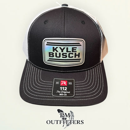 Kyle Busch Memorial Hat - In Memory of Rowdy (1985-2026) | Richardson 112 Black White Tribute