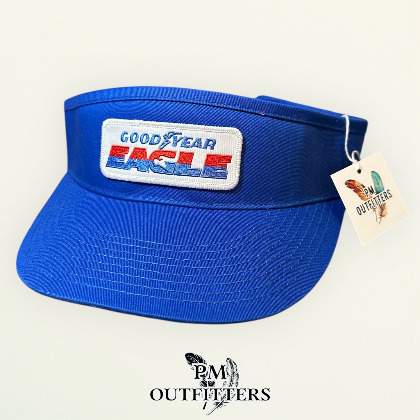 Goodyear Eagle Visor – PM Outfitters Retro Racing Patch | Decky Royal Blue NASCAR Heritage