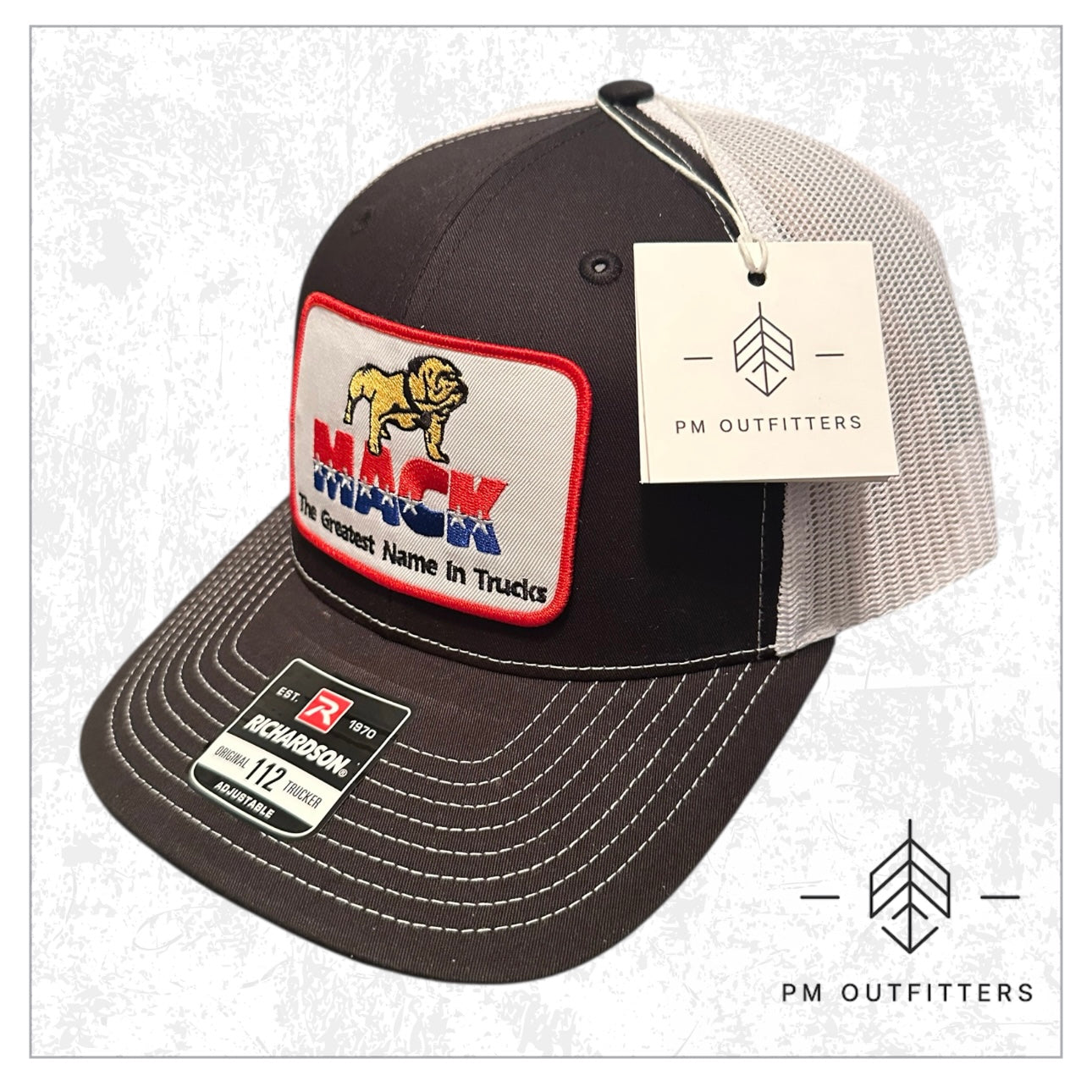 Mack Trucks Vintage Logo Embroidered Patch Trucker Hat