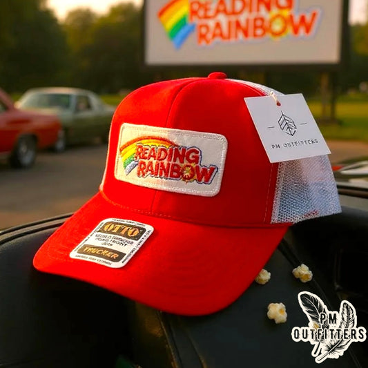 Vintage Reading Rainbow Foam Front Rope Trucker Hat