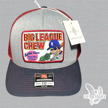 Richardson 112 Trucker Hat – Big League Chew Patch (Maroon/Navy/Gray)