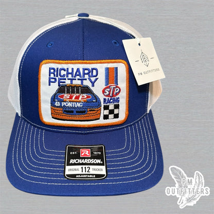 Richard Petty STP Racing Trucker Hat - Blue & White Richardson 112