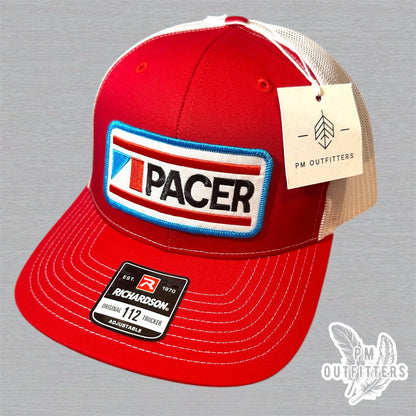 Retro AMC Pacer Trucker Hat - Red & White Richardson 112