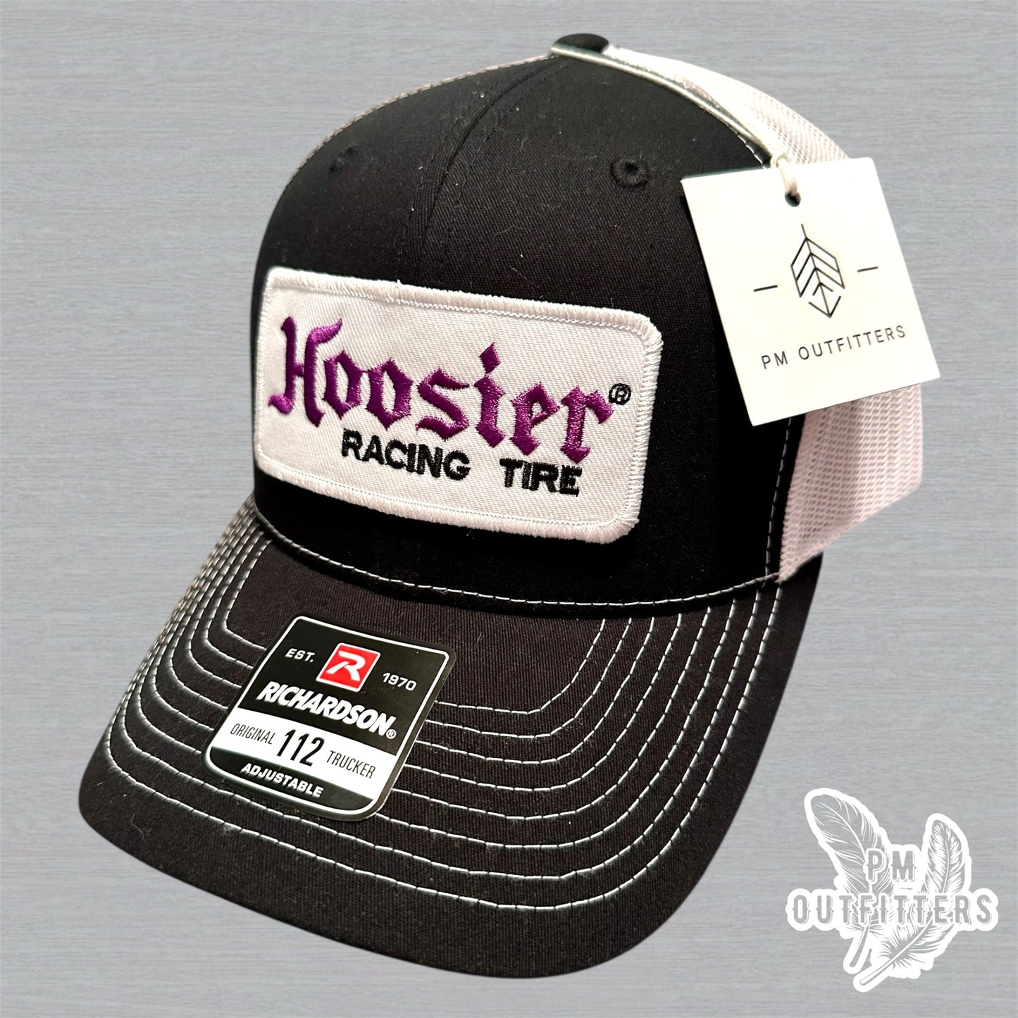Retro Hoosier Racing Tires Patch Richardson 112 Trucker Hat