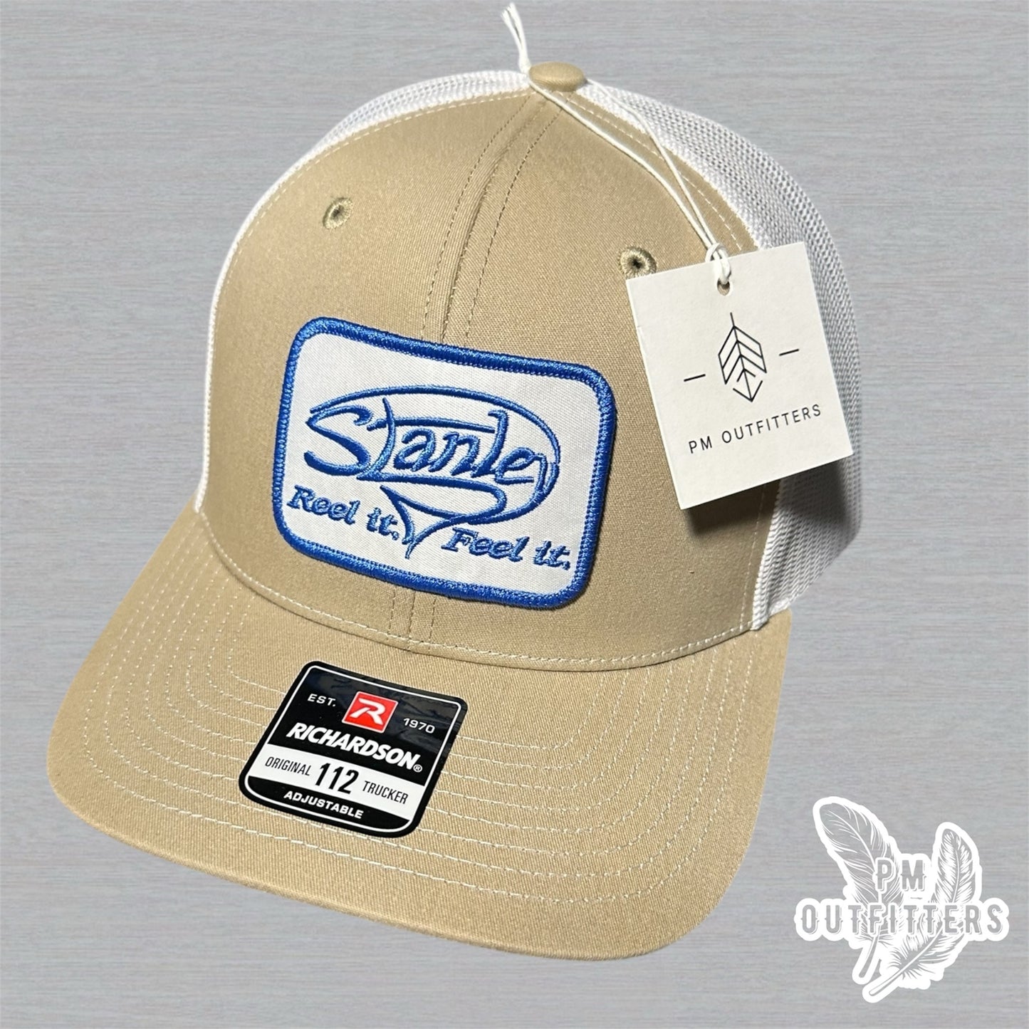 Stanley Reel It Feel It Retro Patch Khaki White Richardson 112 Trucker Snapback