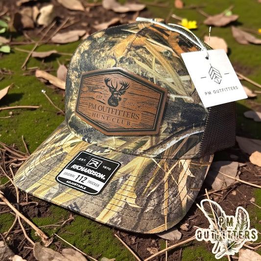 PM Outfitters Hunt Cub Trucker Hat | Exclusive Deer Camo Design