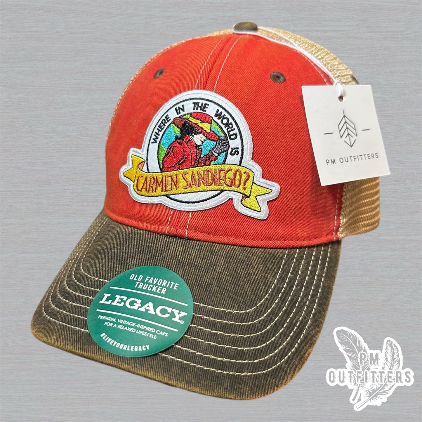 Where In The World Is Carmen Sandiego Trucker Hat - Retro Patch Legacy Old Favorite