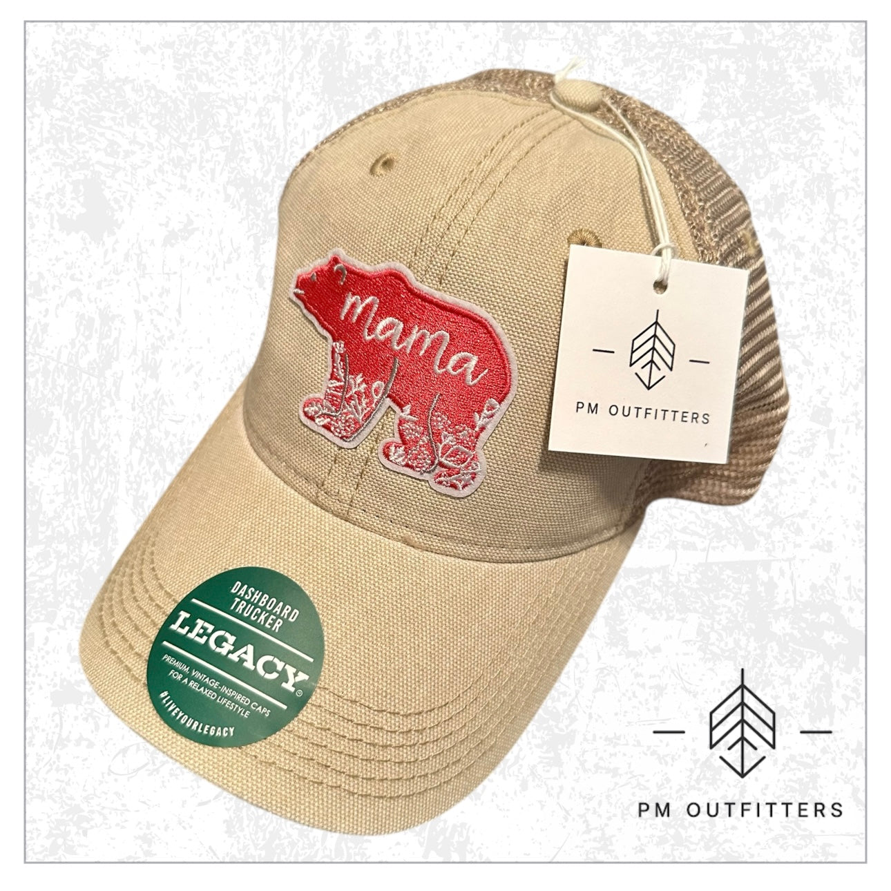 Mama Bear Low-Profile Meshback Hat