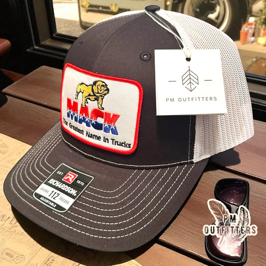 Mack Trucks Vintage Logo Embroidered Patch Trucker Hat